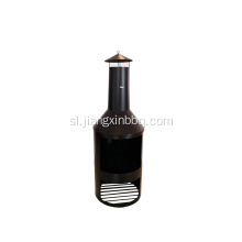 Velik zunanji vrt Chimenea Black Fire Pit